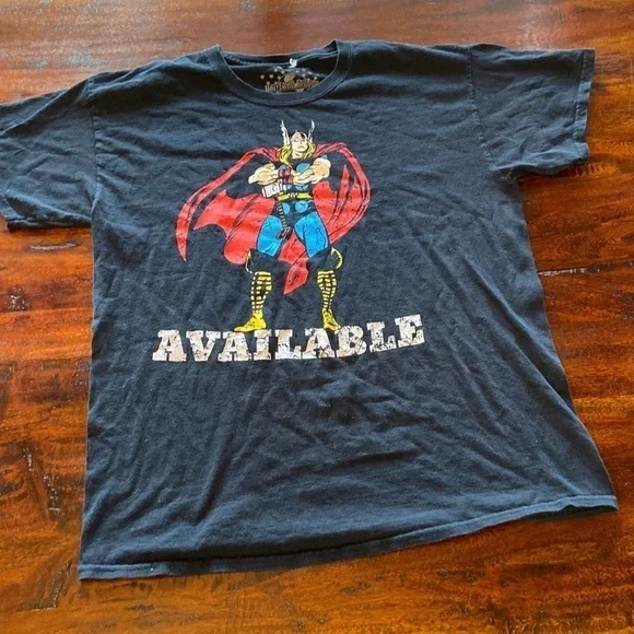 Men’s Universal Studios Thor available black T-shirt in size L - Picture 2 of 4